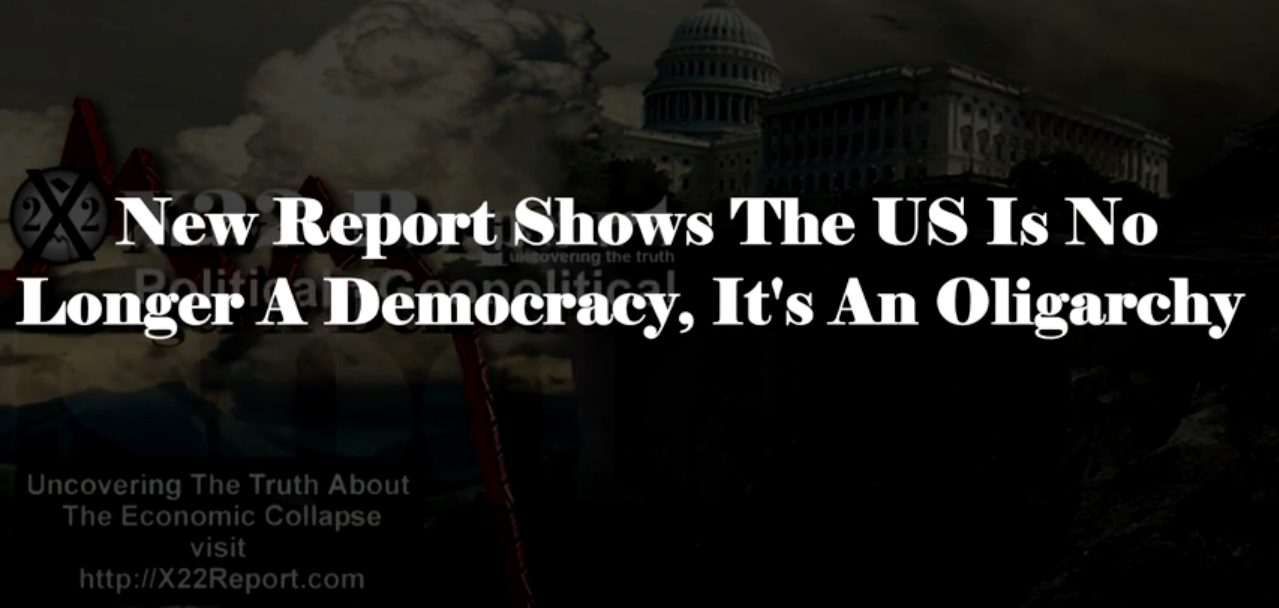Image: New Report Shows The US Is No Longer A Democracy, It’s An Oligarchy (Video)