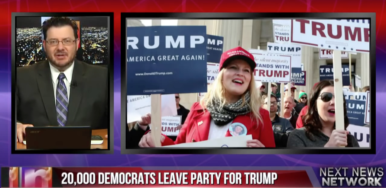 Image: 20,000 Democrats leave party for Trump (Video)