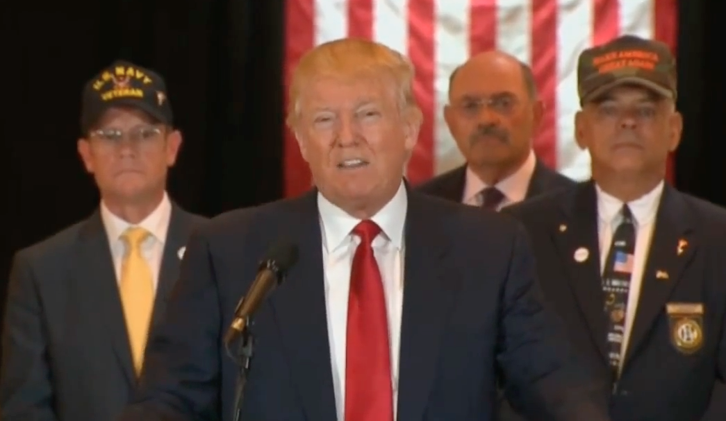 Image: Donald Trump’s press conference on Veteran donations at Trump Tower (Video)