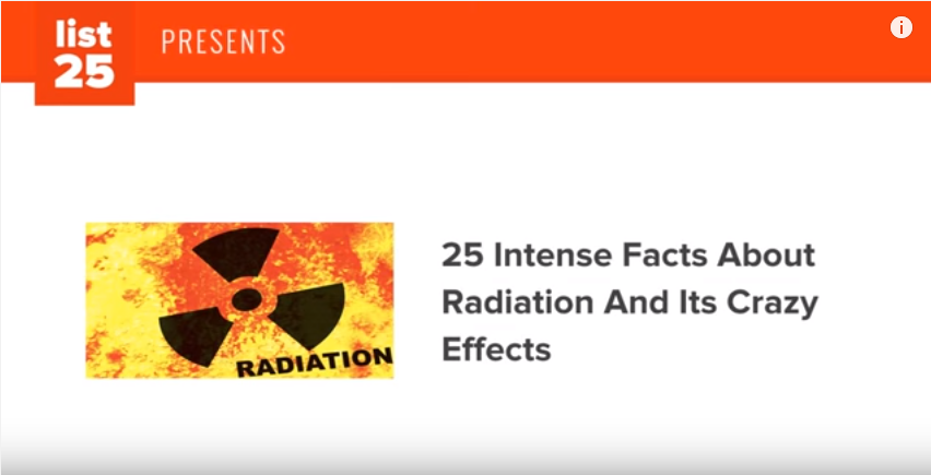 Image: 25 Scary Facts About Radiation in Our Everyday Lives (Video)