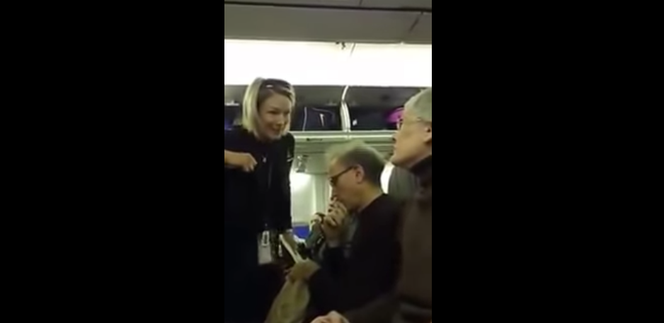 Image: Liberal Lunatics: Crazy Lady Kicked off Plane for Harassing Trump Supporter (Video)