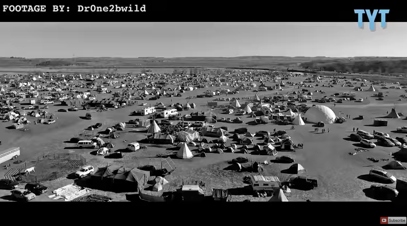 Image: Drone Footage Exposes Police Violence Towards Protesters at Dakota Access Pipeline (Video)