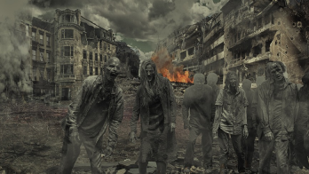 liberal zombies destroying city