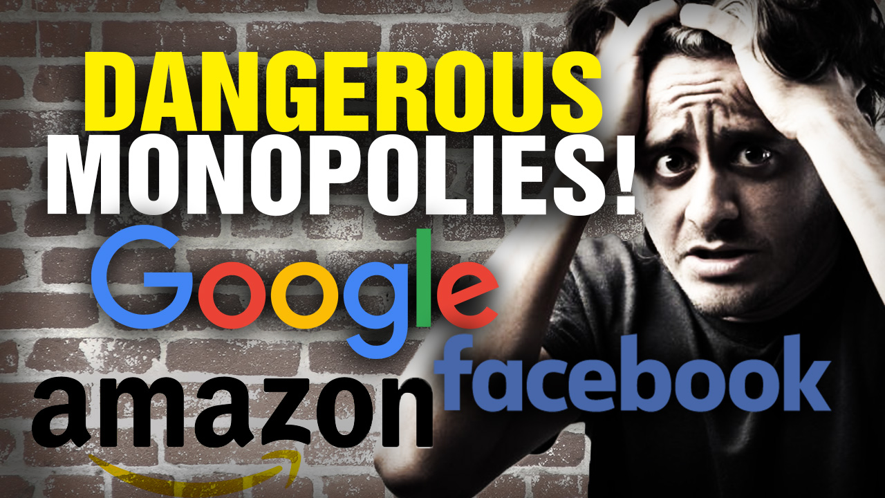 Image: Google, Facebook, Amazon all DANGEROUS MONOPOLIES (Video)