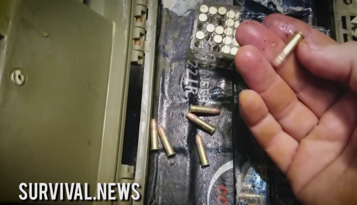 Image: Ammo Storage Cans ONE YEAR Experiment at the Bottom of a Muddy Pond (Video)