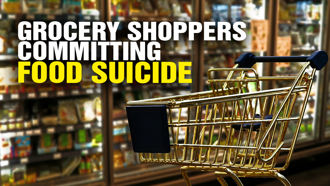 Image: Grocery Shoppers Are Committing FOOD SUICIDE (Video)
