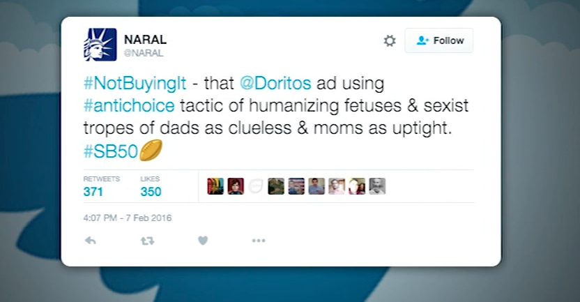 Image: Abortion Group Calls Doritos Ad Offensive…
