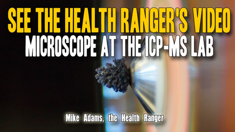 Image: See the Health Ranger’s video microscope at the ICP-MS lab (Video)