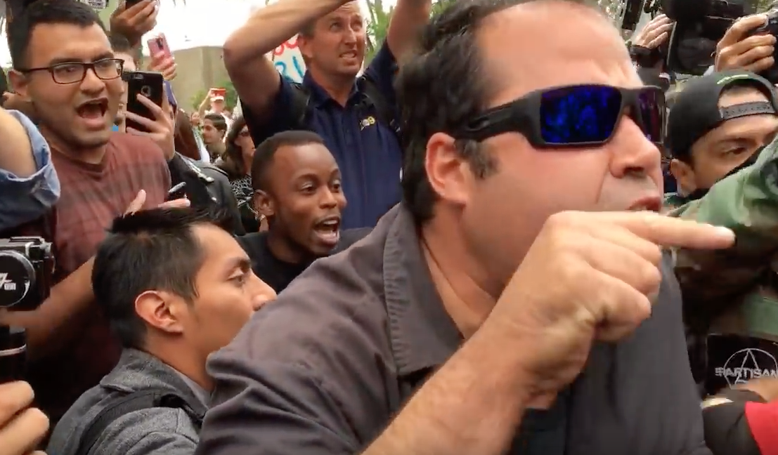 Image: Bernie Sanders supporters fight Donald Trump supporters in Anaheim (Video)