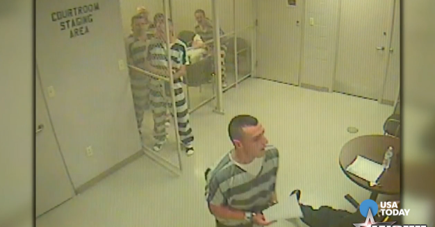 Image: Inmates Break Out Of Jail Cell To Help A Dying Guard (Video)