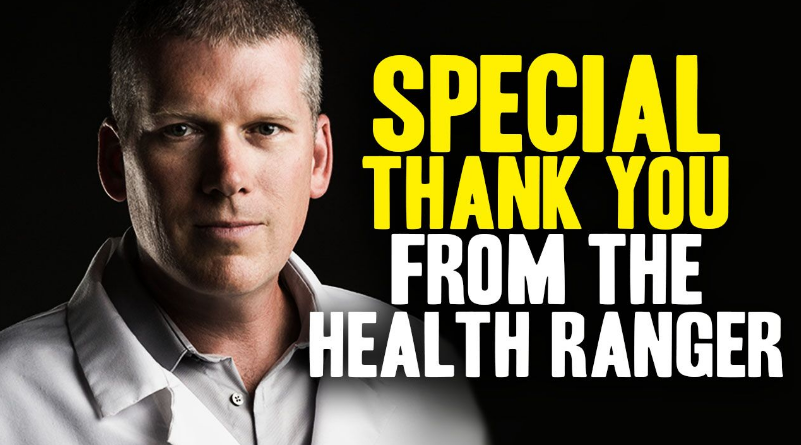 Image: Special THANK YOU from the Health Ranger to all truth seekers who defend and protect human knowledge
