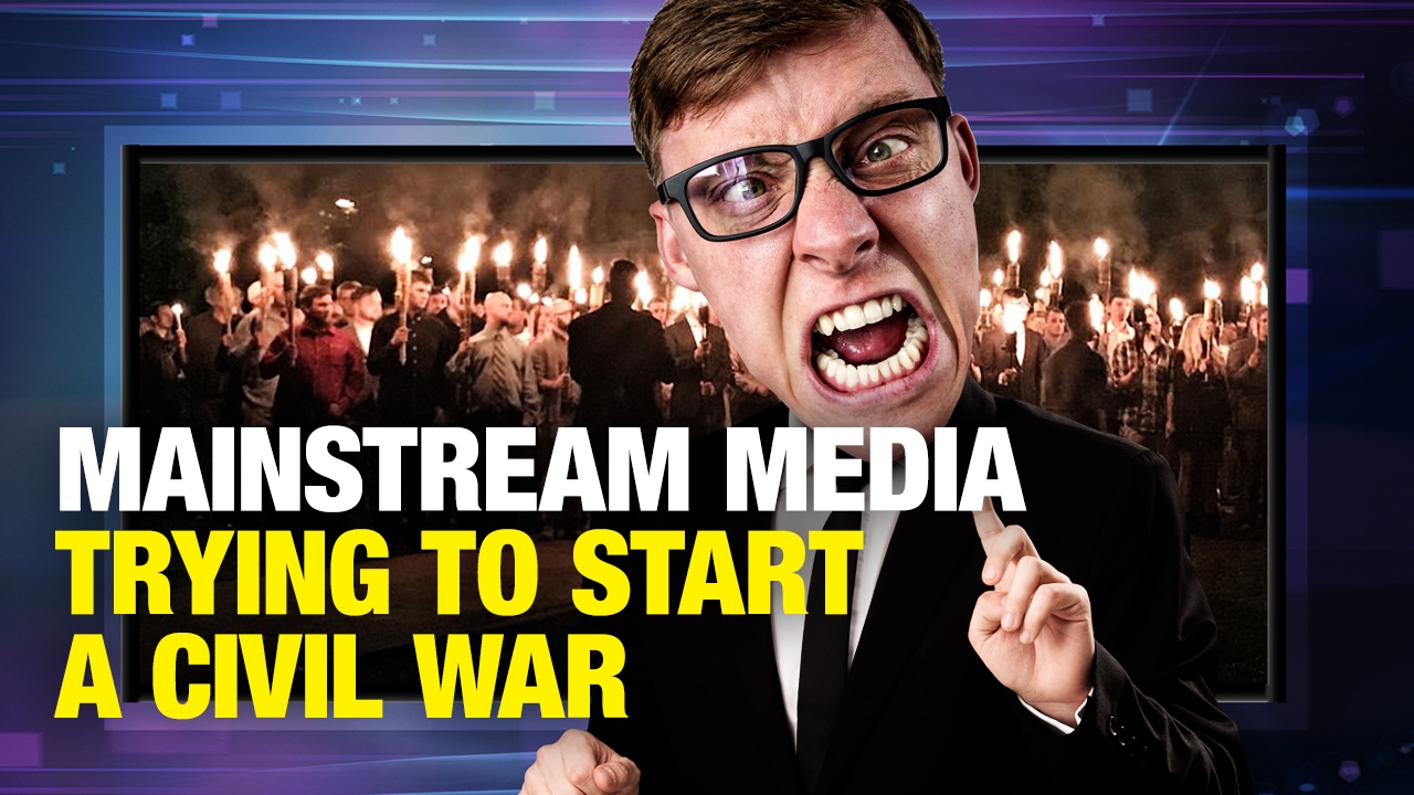 Image: Mainstream Media TRYING to Start a WAR in America (Video)